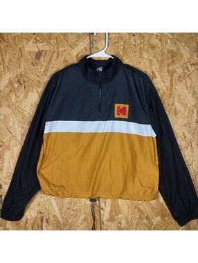 Kodak Colorblock Quarter Zip Windbreaker Jacket